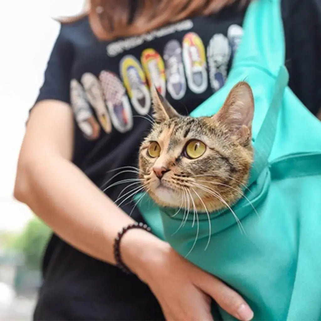 Whiskered Carriers: Stylish Cat Sling Bags