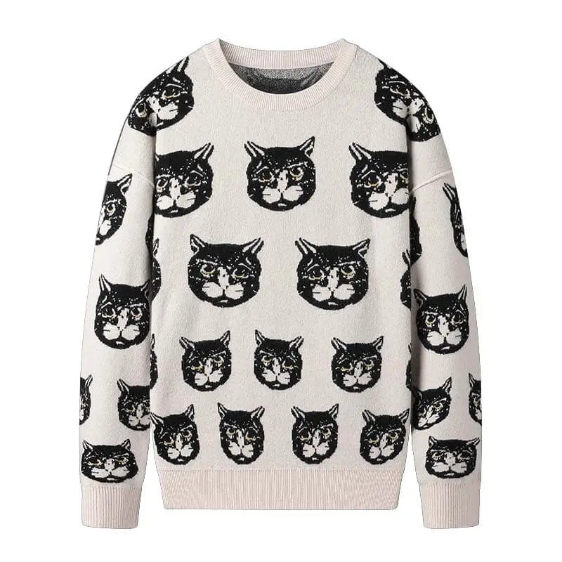 Cartoon Cat Unisex Sweaters - CatX Fiesta