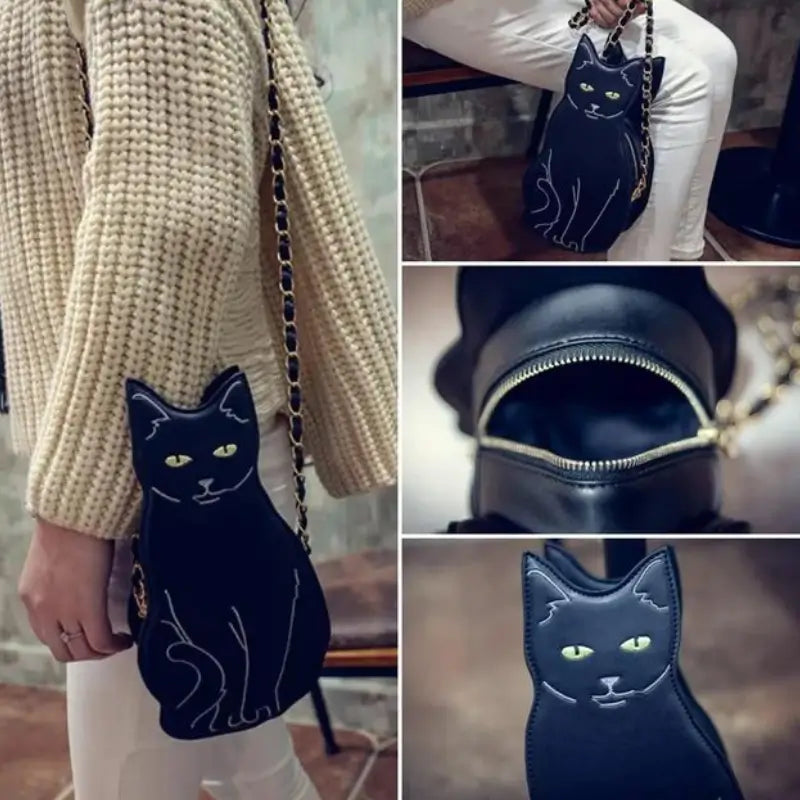Cat Shaped Chains Mini Shoulder Bags - CatX Fiesta