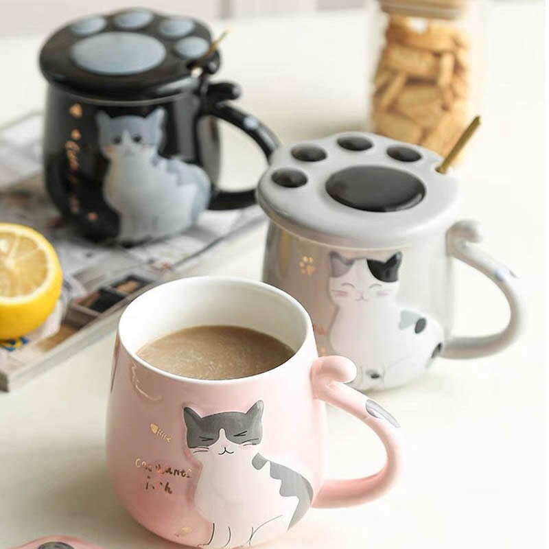 Afternoon Tea Cute Cat Ceramic Cup - CatX Fiesta