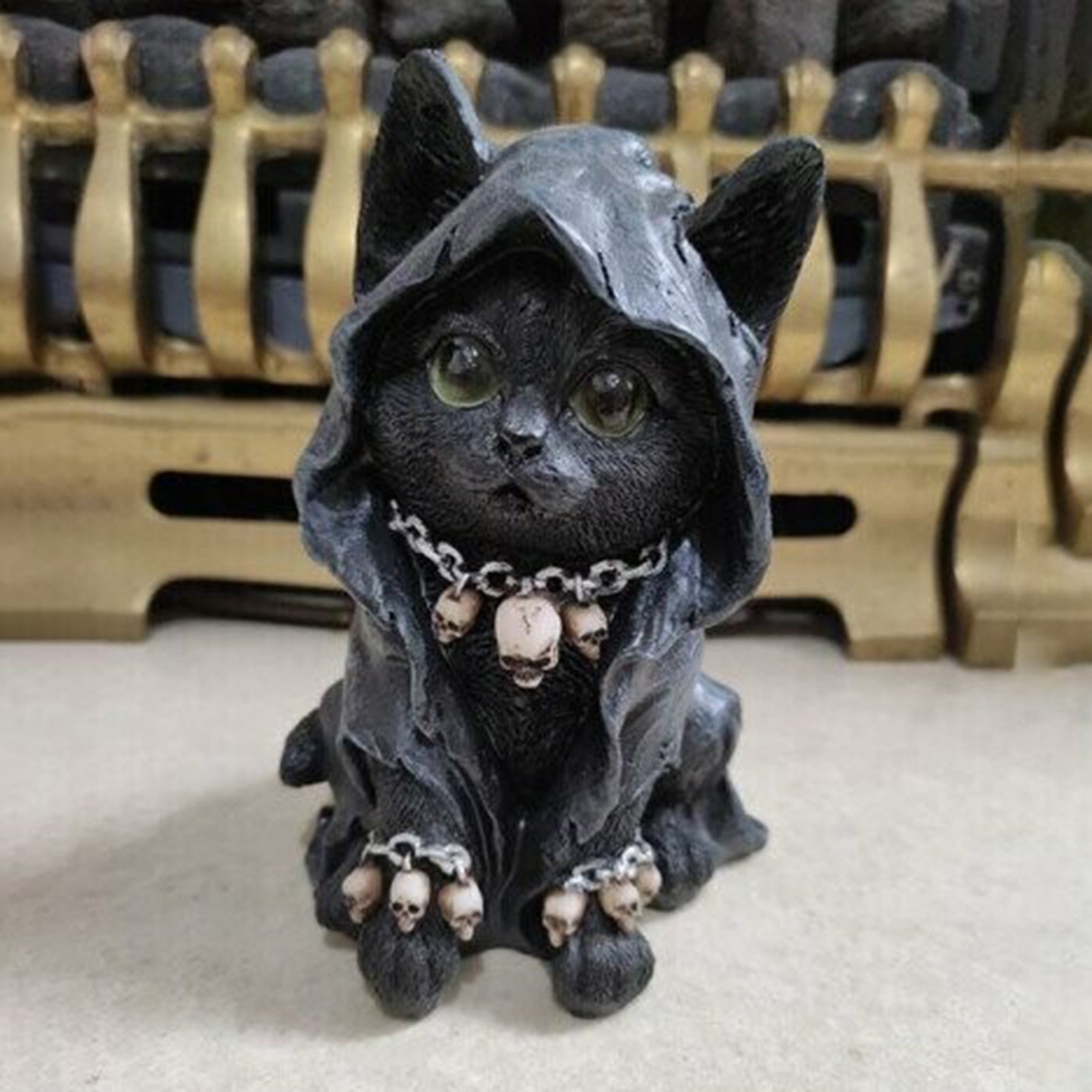 Black Cat Statue - CatX Fiesta