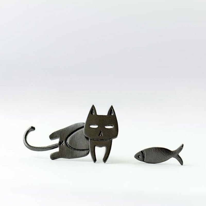 Cat and Fish Simple Summer Earring - CatX Fiesta
