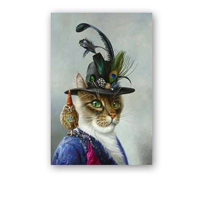 Cat Animal Head Canvas - CatX Fiesta