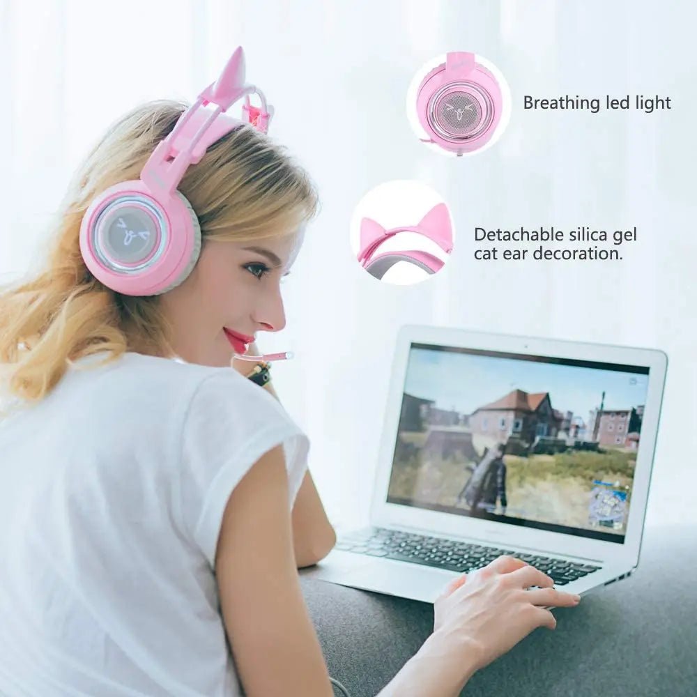 Cat Ear Pink Headset - CatX Fiesta