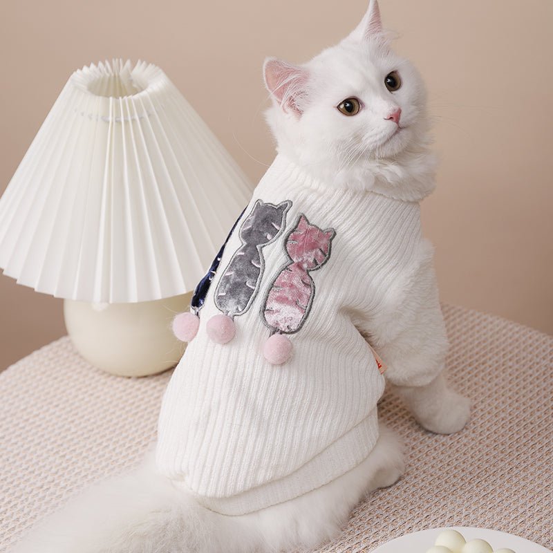 Cat Furry Tail Ball Sweater - CatX Fiesta
