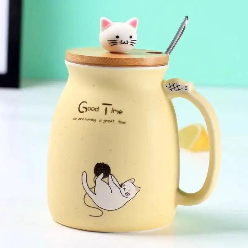 Ceramic Cute Cat Cup - CatX Fiesta