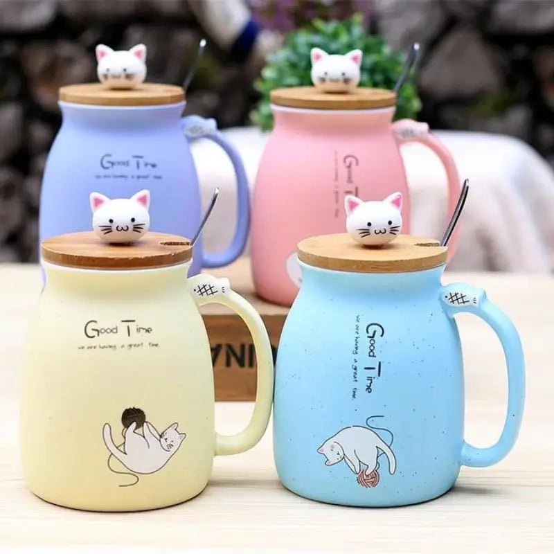 Ceramic Cute Cat Cup - CatX Fiesta