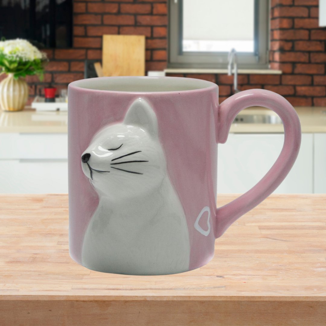 Coffee Couple Cat Handmade Mug - CatX Fiesta