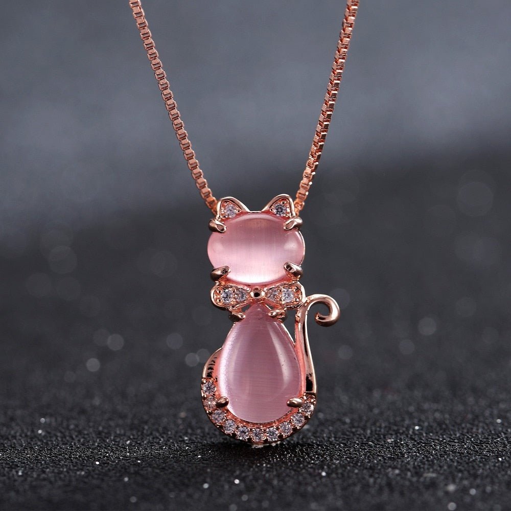 Cute Cat Opal Jewelry Necklace - CatX Fiesta