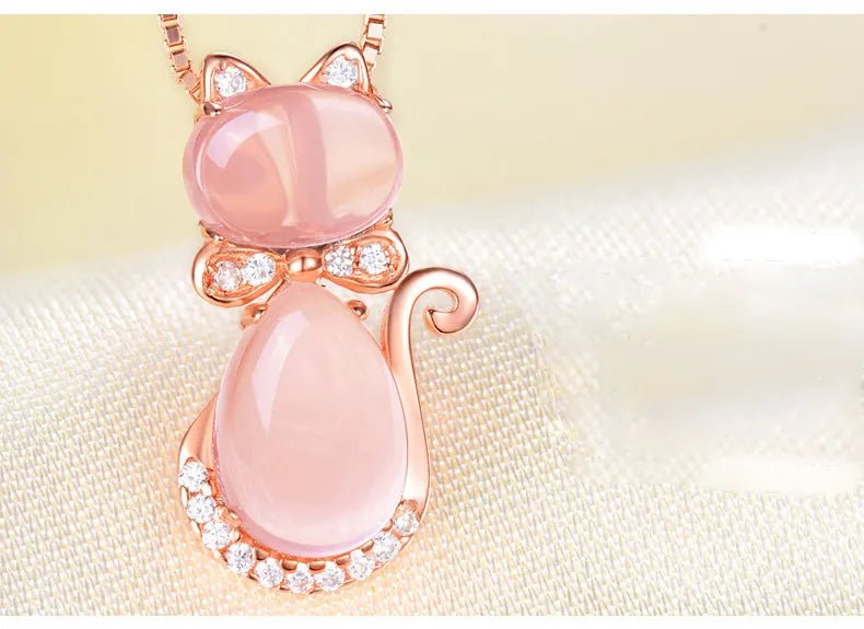 Cute Cat Opal Jewelry Necklace - CatX Fiesta