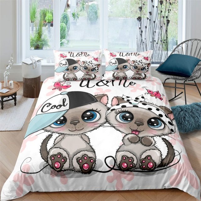 Cute Cat Quilt Comforter Cover - CatX Fiesta
