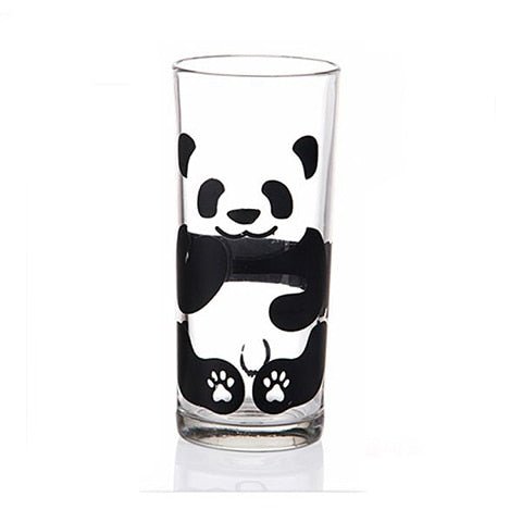 Cute Panda Breakfast Milk Glass - CatX Fiesta