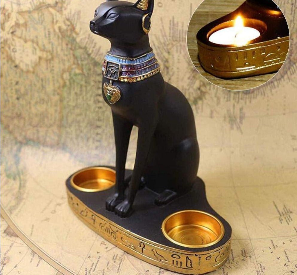 Egyptian Cat Candle Holder - Loli The Cat