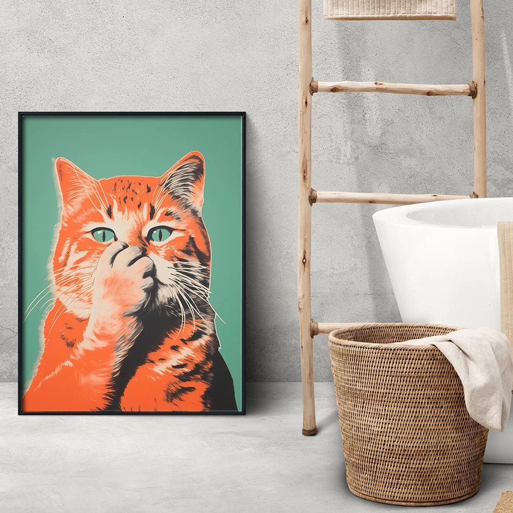 Funny Cat Bad Smell Canvas - CatX Fiesta