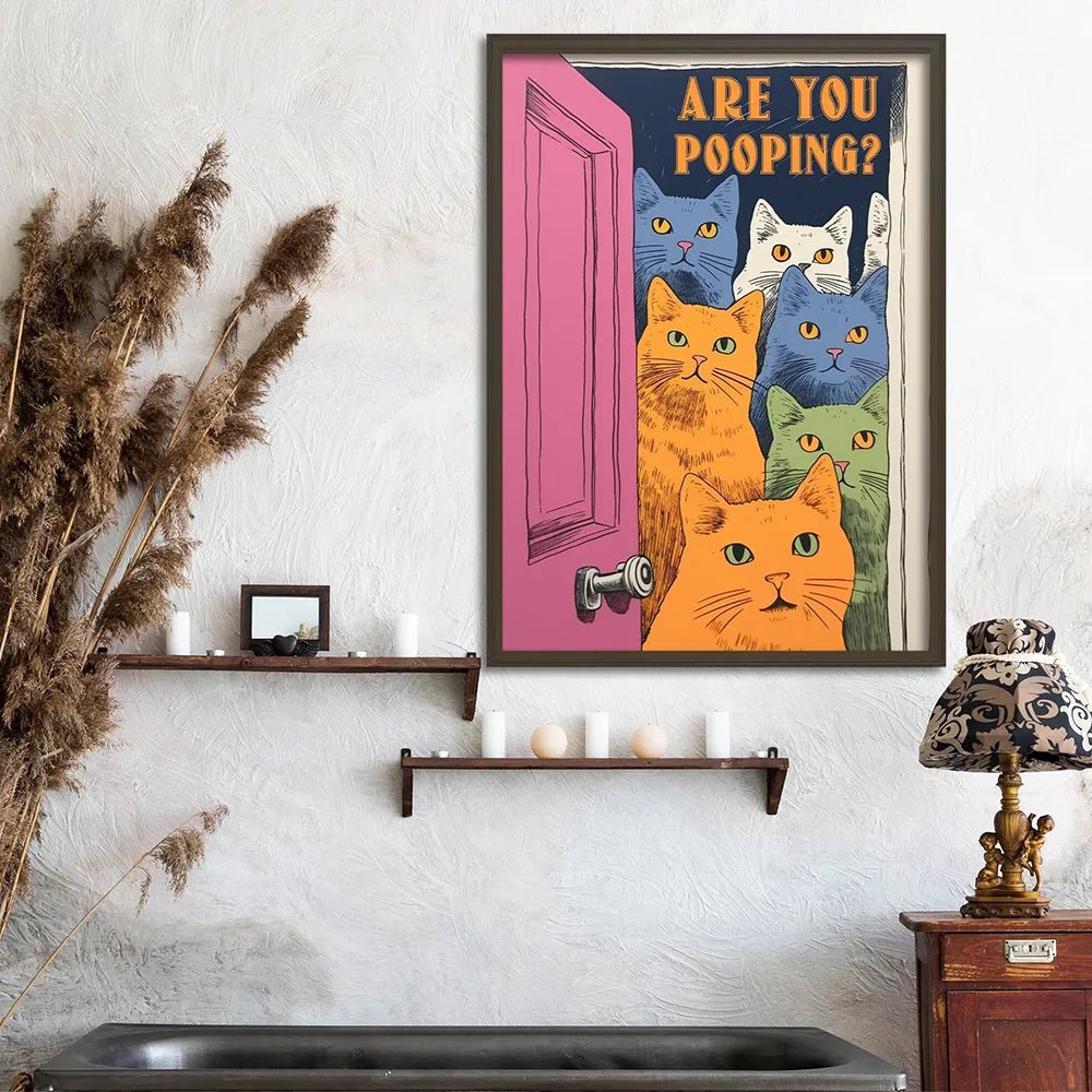 Funny Cat Canvas Wall Art - CatX Fiesta