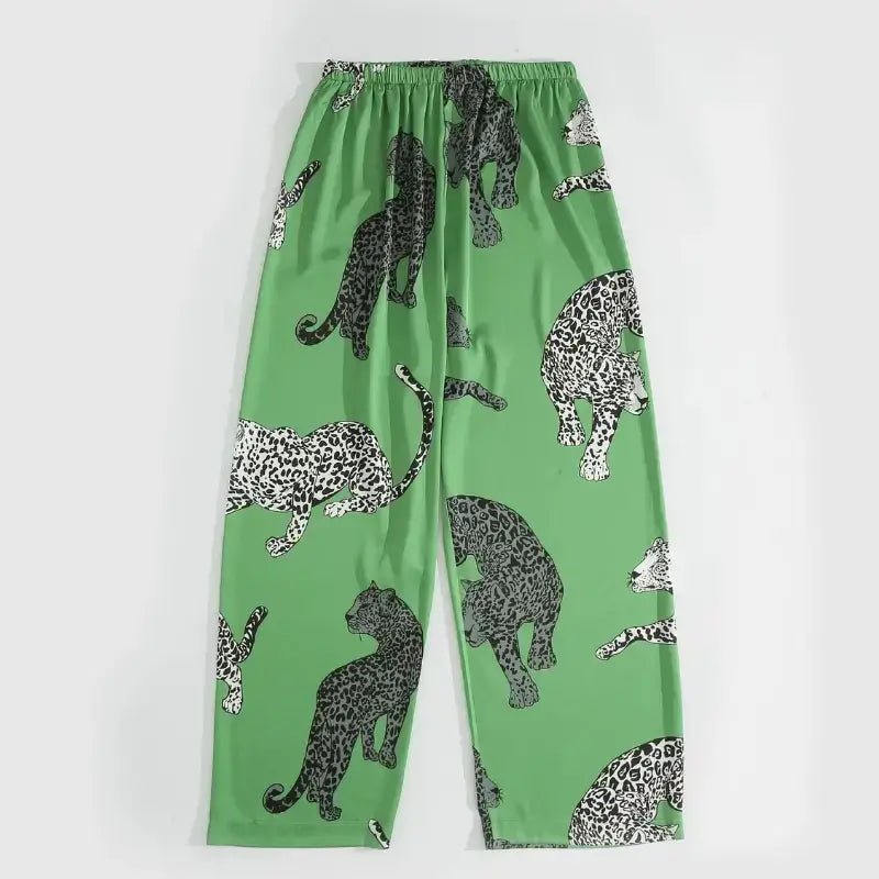 Green Leopard Pajama Set - CatX Fiesta