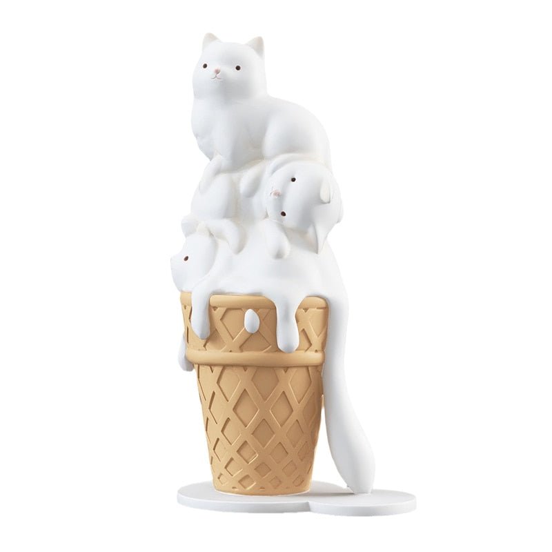 Ice Cream Cat Figurines - CatX Fiesta