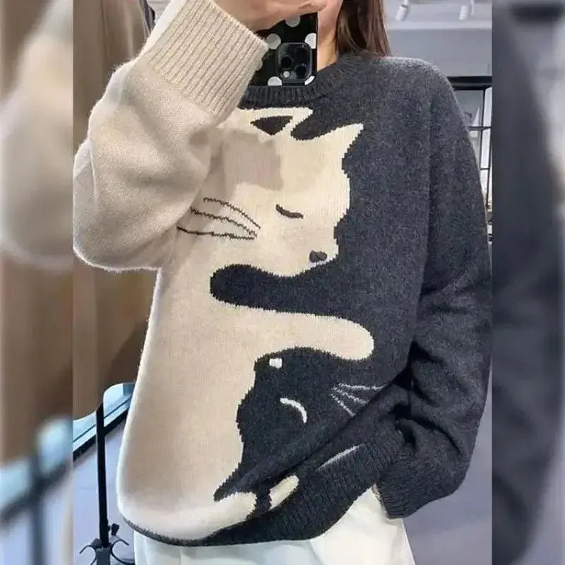 Kawaii Winter Cat Sweater - CatX Fiesta