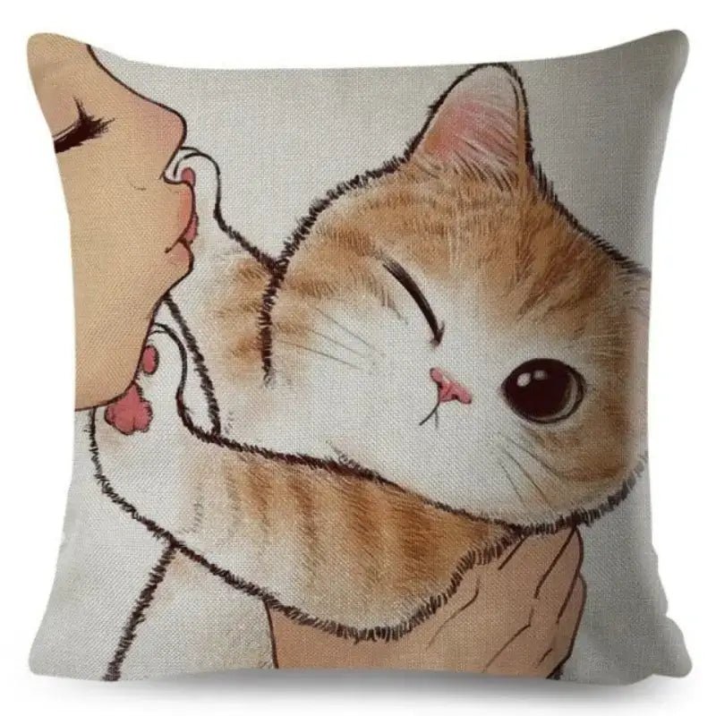 Kiss Cat Pillow Case - CatX Fiesta