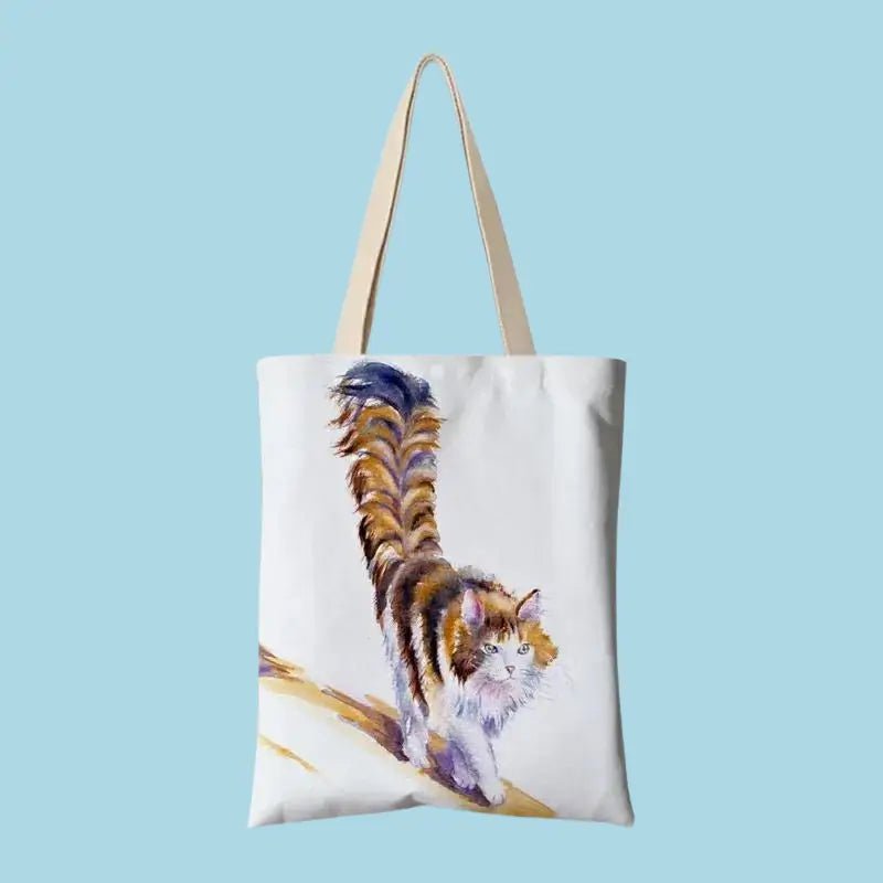 Watercolor Cat Shopping Bag - CatX Fiesta