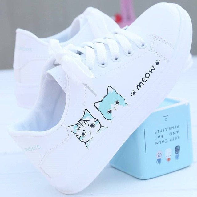White Clean Cat Shoe - CatX Fiesta