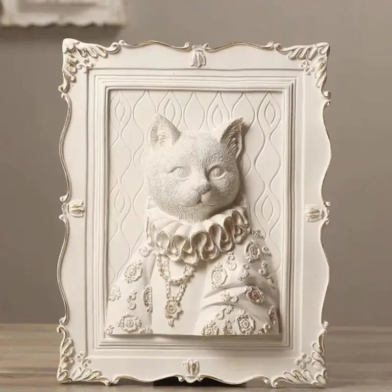 White Resin Cat Figurines - CatX Fiesta